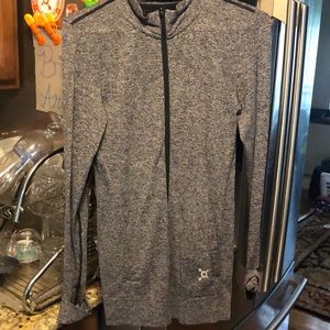 Grey Orangetheory fitness zip up sweater